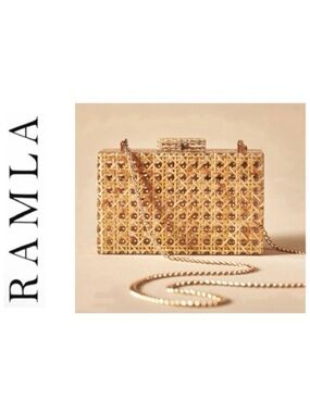 Ramla Official Asilah Cane Crossbody Bag/ Brand New In Box